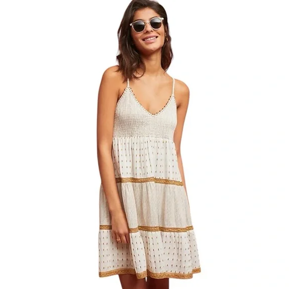 SOLD Anthropologie Raga Stephanie Tiered Swing Dress - Picture 1 of 6
